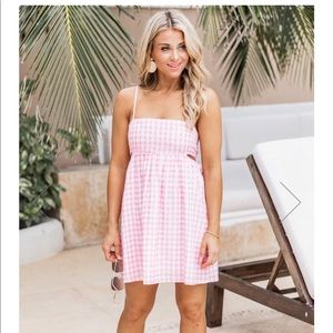 Pink Lily Gingham dress